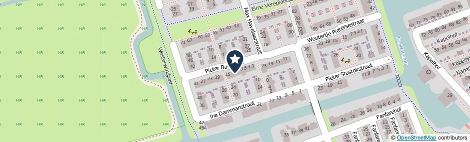 Kaartweergave Pieter Basstraat 11 in Zaandam