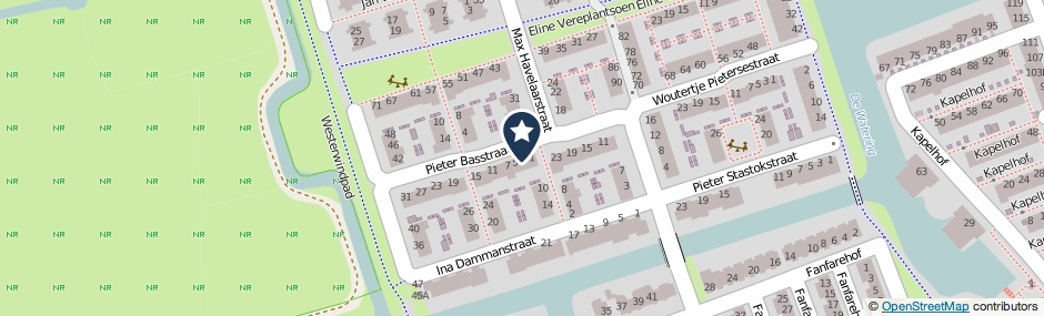 Kaartweergave Pieter Basstraat 3 in Zaandam