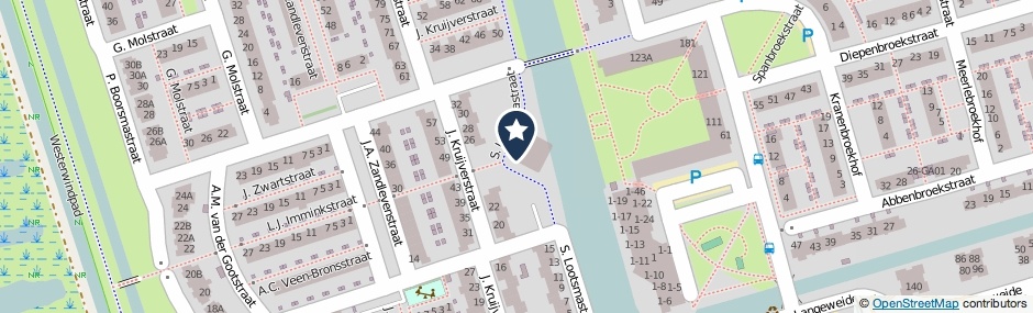 Kaartweergave S. Lootsmastraat 12 in Zaandam