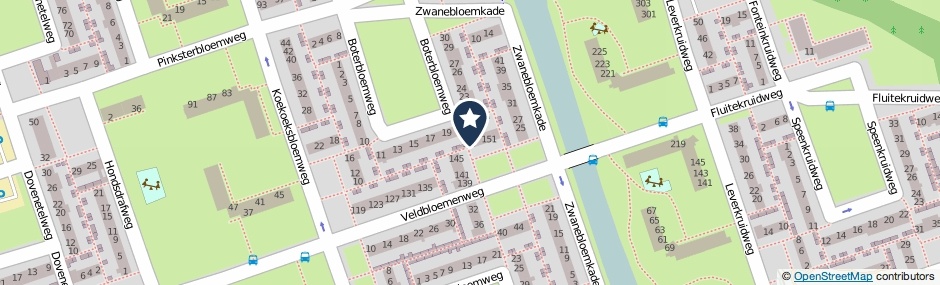 Kaartweergave Veldbloemenweg 147 in Zaandam