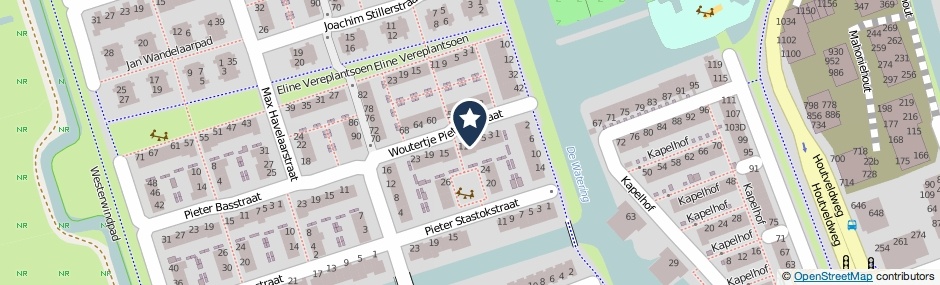 Kaartweergave Woutertje Pietersestraat 9 in Zaandam