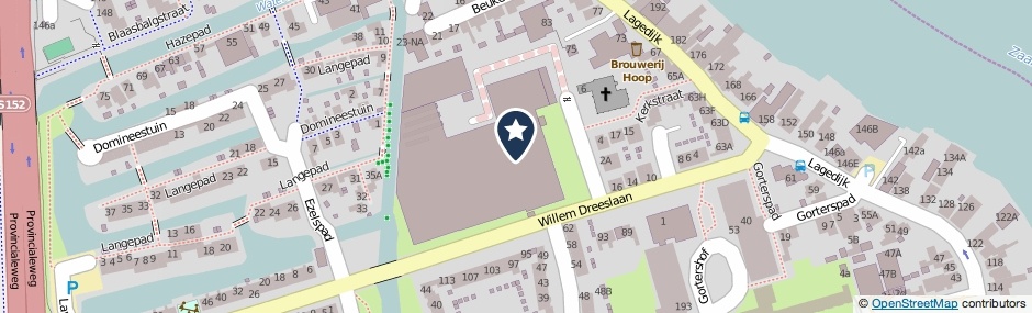 Kaartweergave Arie De Bruijnstraat 1 in Zaandijk