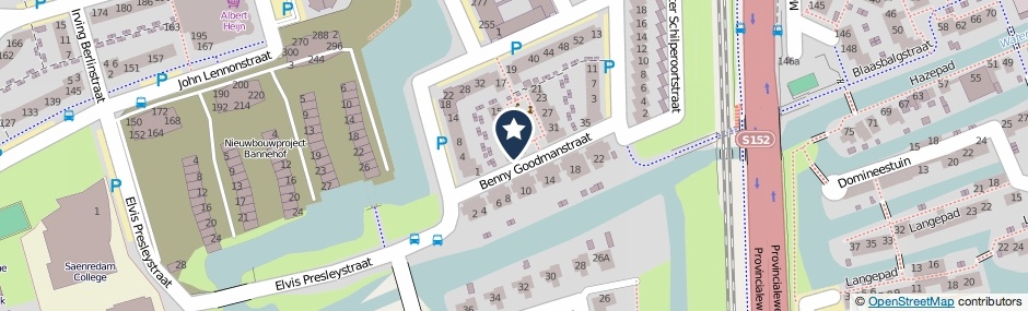 Kaartweergave Benny Goodmanstraat 3 in Zaandijk