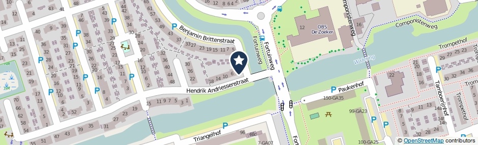 Kaartweergave Hendrik Andriessenstraat 2 in Zaandijk