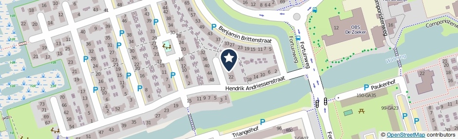 Kaartweergave Hendrik Andriessenstraat 26 in Zaandijk