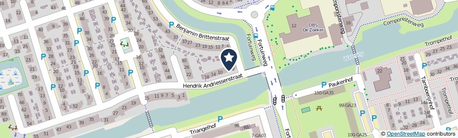 Kaartweergave Hendrik Andriessenstraat 4 in Zaandijk