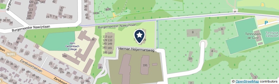 Kaartweergave Herman Heijermansweg 111 in Zandvoort