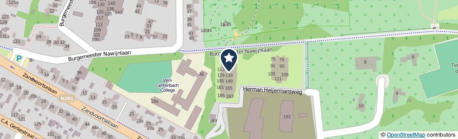 Kaartweergave Herman Heijermansweg 117 in Zandvoort
