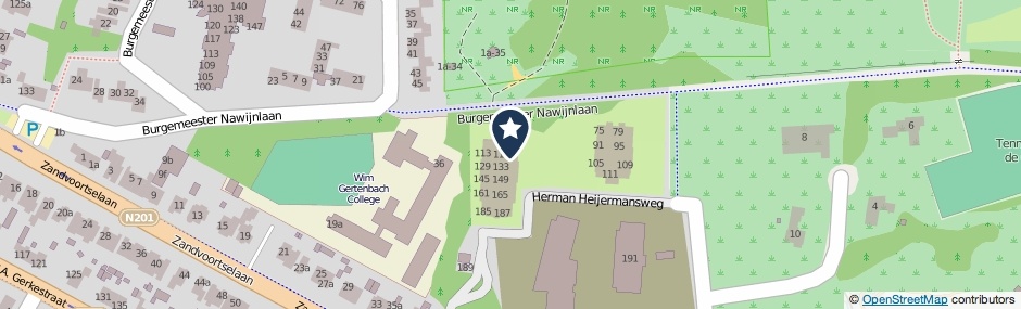 Kaartweergave Herman Heijermansweg 119 in Zandvoort