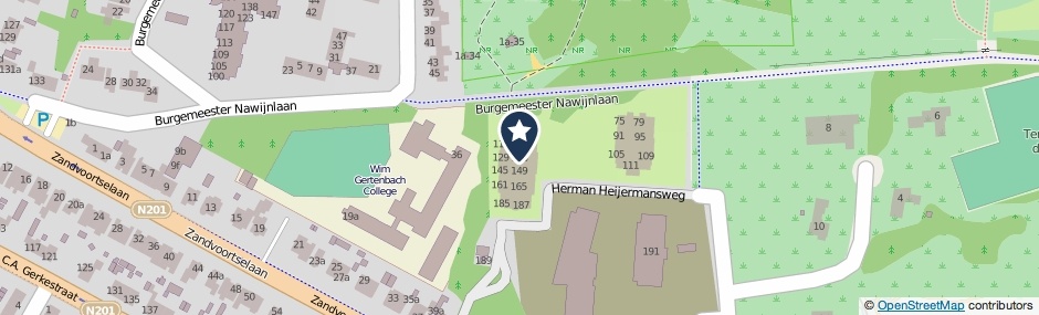 Kaartweergave Herman Heijermansweg 133 in Zandvoort
