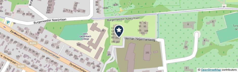 Kaartweergave Herman Heijermansweg 159 in Zandvoort