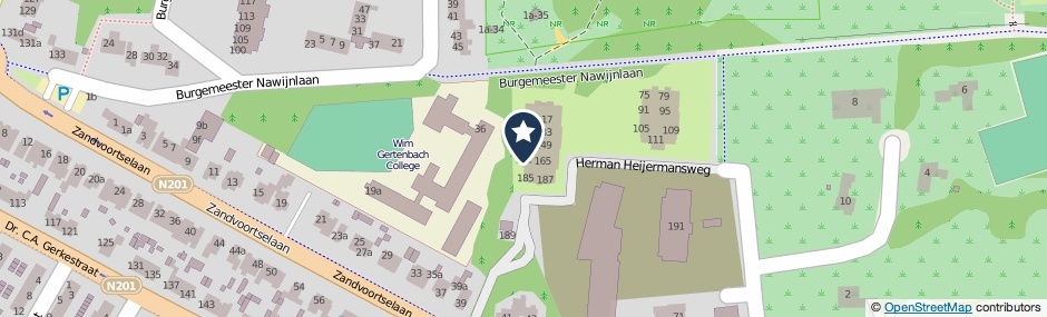 Kaartweergave Herman Heijermansweg 161 in Zandvoort