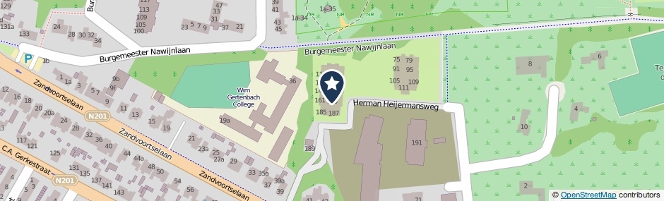 Kaartweergave Herman Heijermansweg 165 in Zandvoort