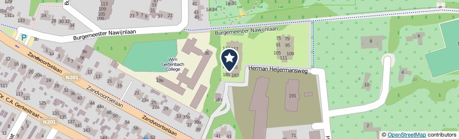 Kaartweergave Herman Heijermansweg 171 in Zandvoort