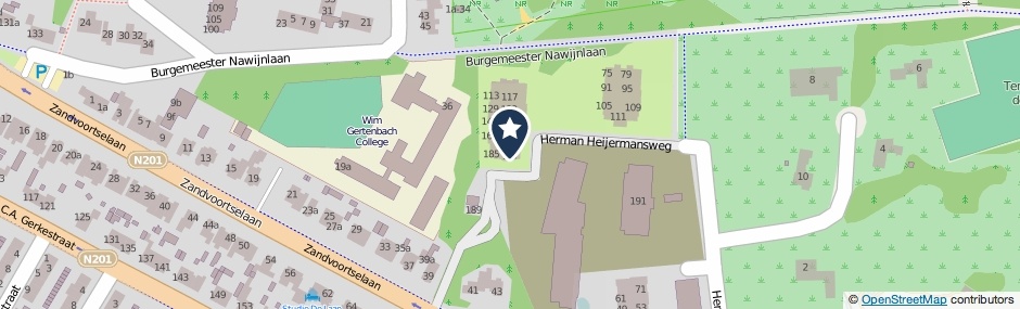Kaartweergave Herman Heijermansweg 187 in Zandvoort