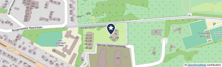 Kaartweergave Herman Heijermansweg 91 in Zandvoort
