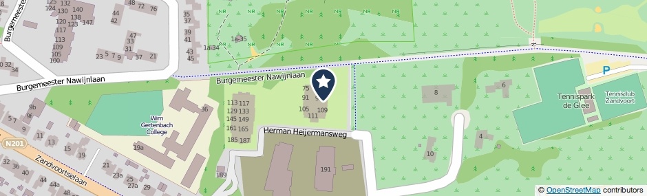 Kaartweergave Herman Heijermansweg 97 in Zandvoort