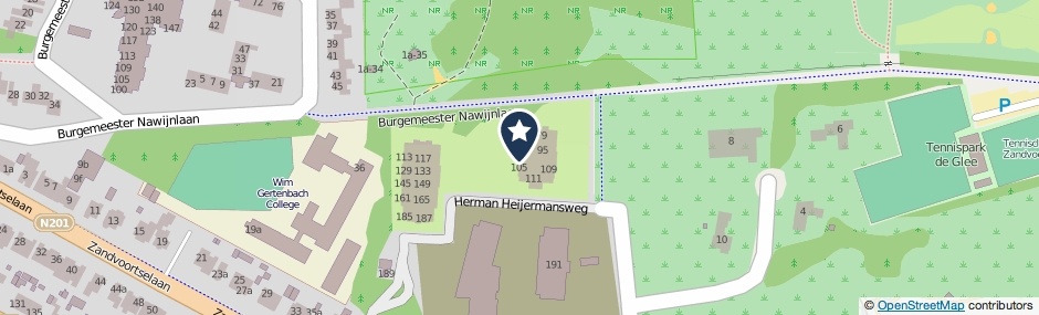 Kaartweergave Herman Heijermansweg 99 in Zandvoort