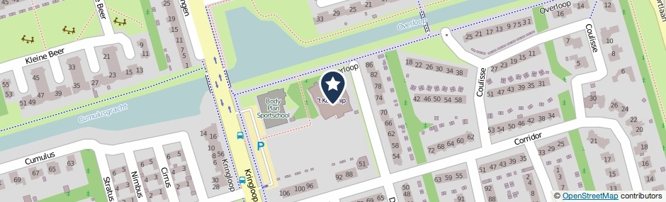 Kaartweergave Corridor 76 in Zeewolde
