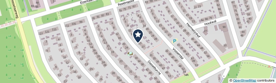 Kaartweergave Dasseburcht 21 in Zeewolde