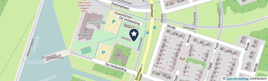 Kaartweergave De Verbeelding 1 in Zeewolde