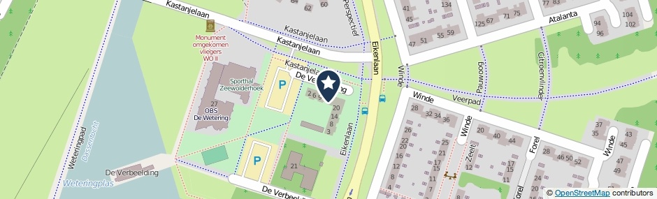 Kaartweergave De Verbeelding 15 in Zeewolde