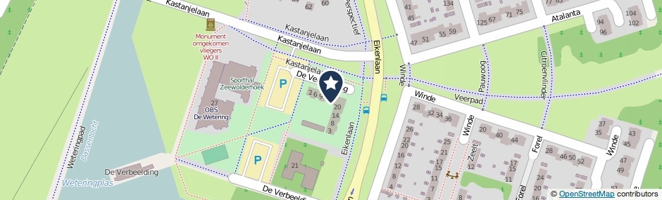 Kaartweergave De Verbeelding 17 in Zeewolde