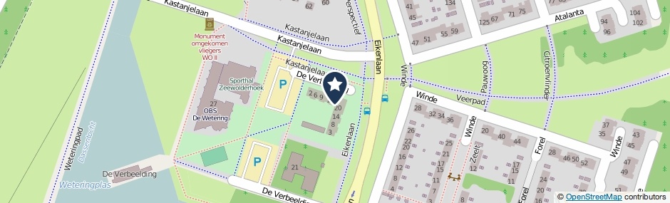 Kaartweergave De Verbeelding 19 in Zeewolde