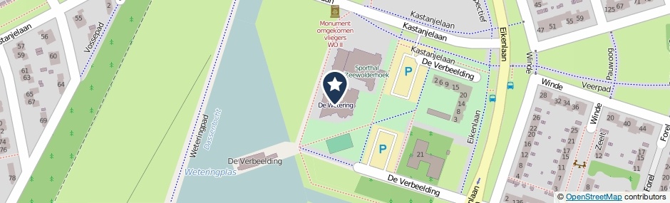 Kaartweergave De Verbeelding 27 in Zeewolde