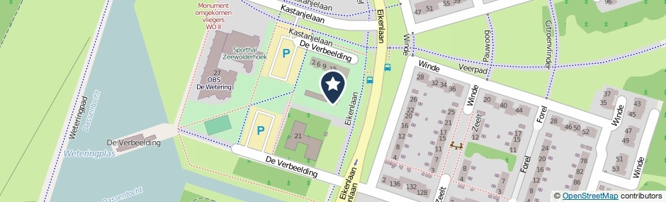 Kaartweergave De Verbeelding 3 in Zeewolde