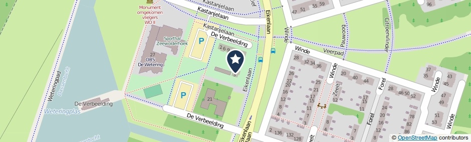 Kaartweergave De Verbeelding 7 in Zeewolde