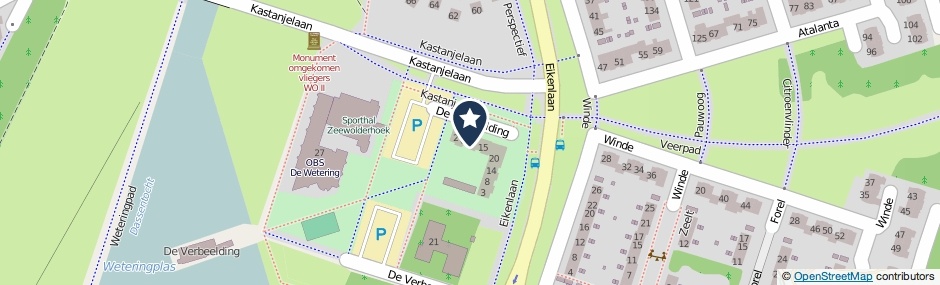 Kaartweergave De Verbeelding 9 in Zeewolde