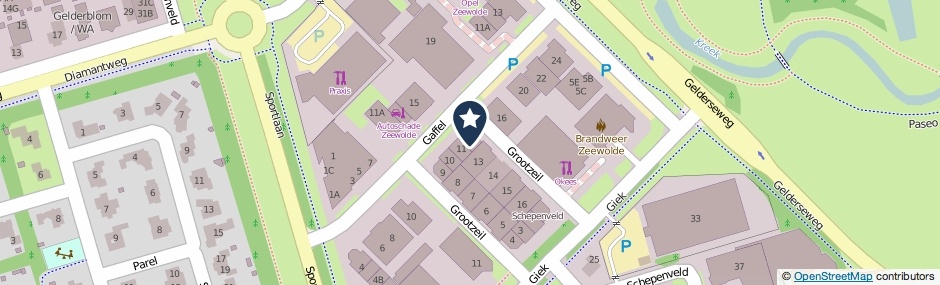Kaartweergave Grootzeil 12 in Zeewolde