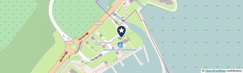 Kaartweergave Harderdijk 10-C in Zeewolde