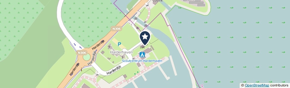 Kaartweergave Harderdijk 10-D in Zeewolde