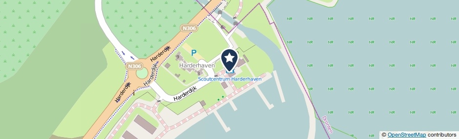 Kaartweergave Harderdijk 12 in Zeewolde