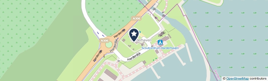 Kaartweergave Harderdijk 7 in Zeewolde