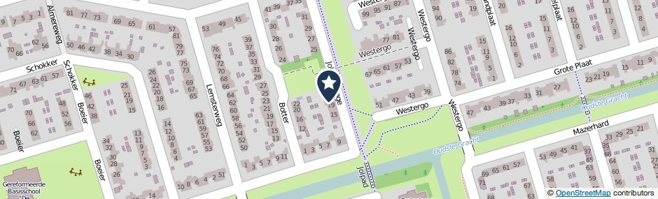 Kaartweergave Kogge 21 in Zeewolde