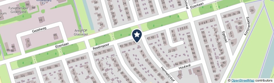 Kaartweergave Reeenspoor 49 in Zeewolde
