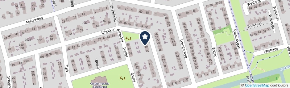 Kaartweergave Schokker 21 in Zeewolde