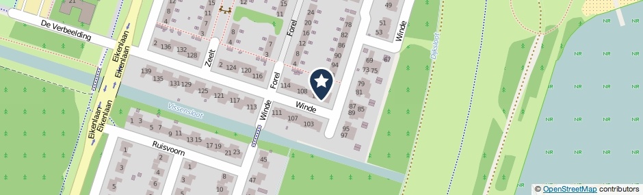 Kaartweergave Winde 102 in Zeewolde