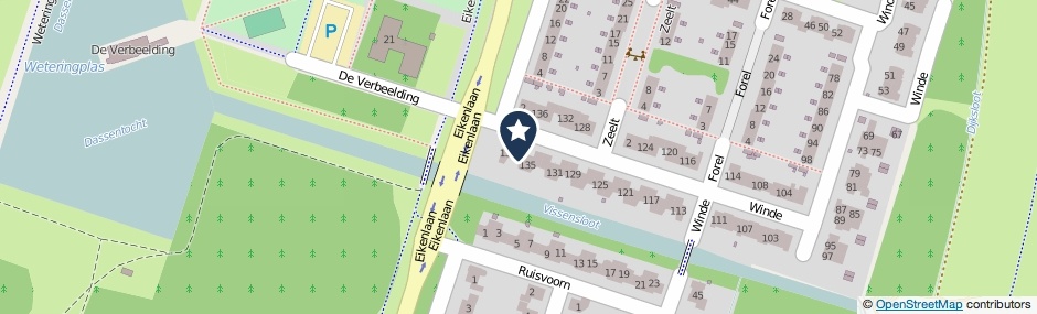 Kaartweergave Winde 137 in Zeewolde