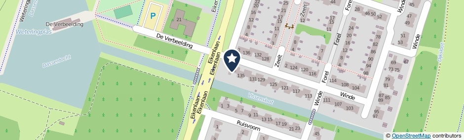 Kaartweergave Winde 139 in Zeewolde