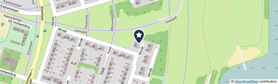Kaartweergave Winde 41 in Zeewolde