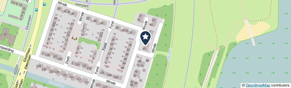 Kaartweergave Winde 51 in Zeewolde