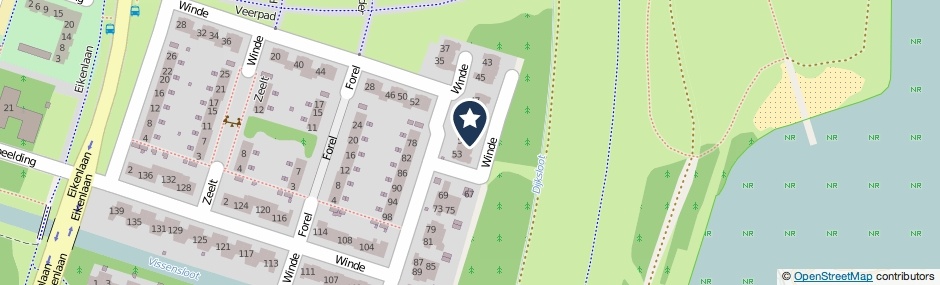 Kaartweergave Winde 57 in Zeewolde