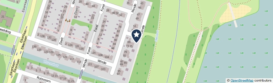 Kaartweergave Winde 67 in Zeewolde