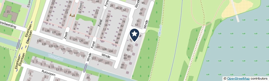 Kaartweergave Winde 75 in Zeewolde
