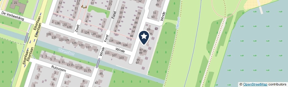 Kaartweergave Winde 81 in Zeewolde