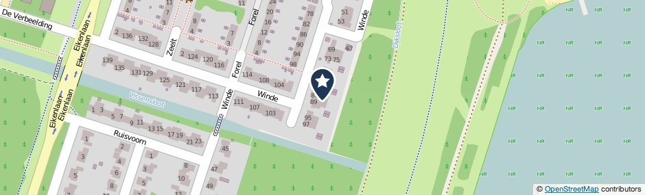 Kaartweergave Winde 85 in Zeewolde